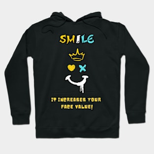 Funny quote about smiling Hoodie